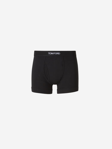 Tom Ford Hombre Barcelona Boxer Logo Algodón color Negro sku 652-000109 02 - Foto 1