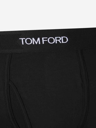 Tom Ford Hombre Barcelona Boxer Logo Algodón color Negro sku 652-000109 02 - Foto 3