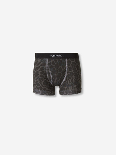 Tom Ford Hombre Barcelona Boxer Algodón Estampado color Leopardo sku 652-000111 01 - Foto 1