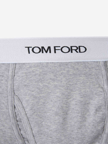 Tom Ford Hombre Barcelona Bóxer Entallado Algodón color Gris Claro sku 652-000120 03 - Foto 3