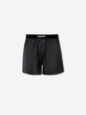 Tom Ford Hombre Barcelona Bóxer Clásico Seda color Negro sku 652-000124 01 - Foto 1