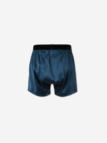 Tom Ford Hombre Barcelona Bóxer Clásico Seda color Azul Marino sku 652-000124 02 - Foto 2
