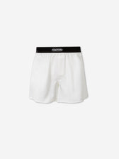Tom Ford Hombre Barcelona Bóxer Clásico Seda color Marfil sku 652-000124 03 - Foto 1