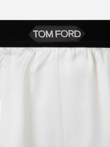 Tom Ford Hombre Barcelona Bóxer Clásico Seda color Marfil sku 652-000124 03 - Foto 3