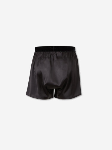 Tom Ford Hombre Barcelona Bóxer Clásico Seda color Marrón Oscuro sku 652-000124 04 - Foto 2