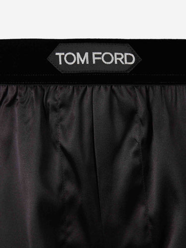 Tom Ford Hombre Barcelona Bóxer Clásico Seda color Marrón Oscuro sku 652-000124 04 - Foto 3