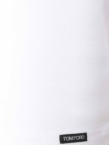 Tom Ford Hombre Barcelona Camiseta Interior Logo Algodón color Blanco sku 653-000088 02 - Foto 4
