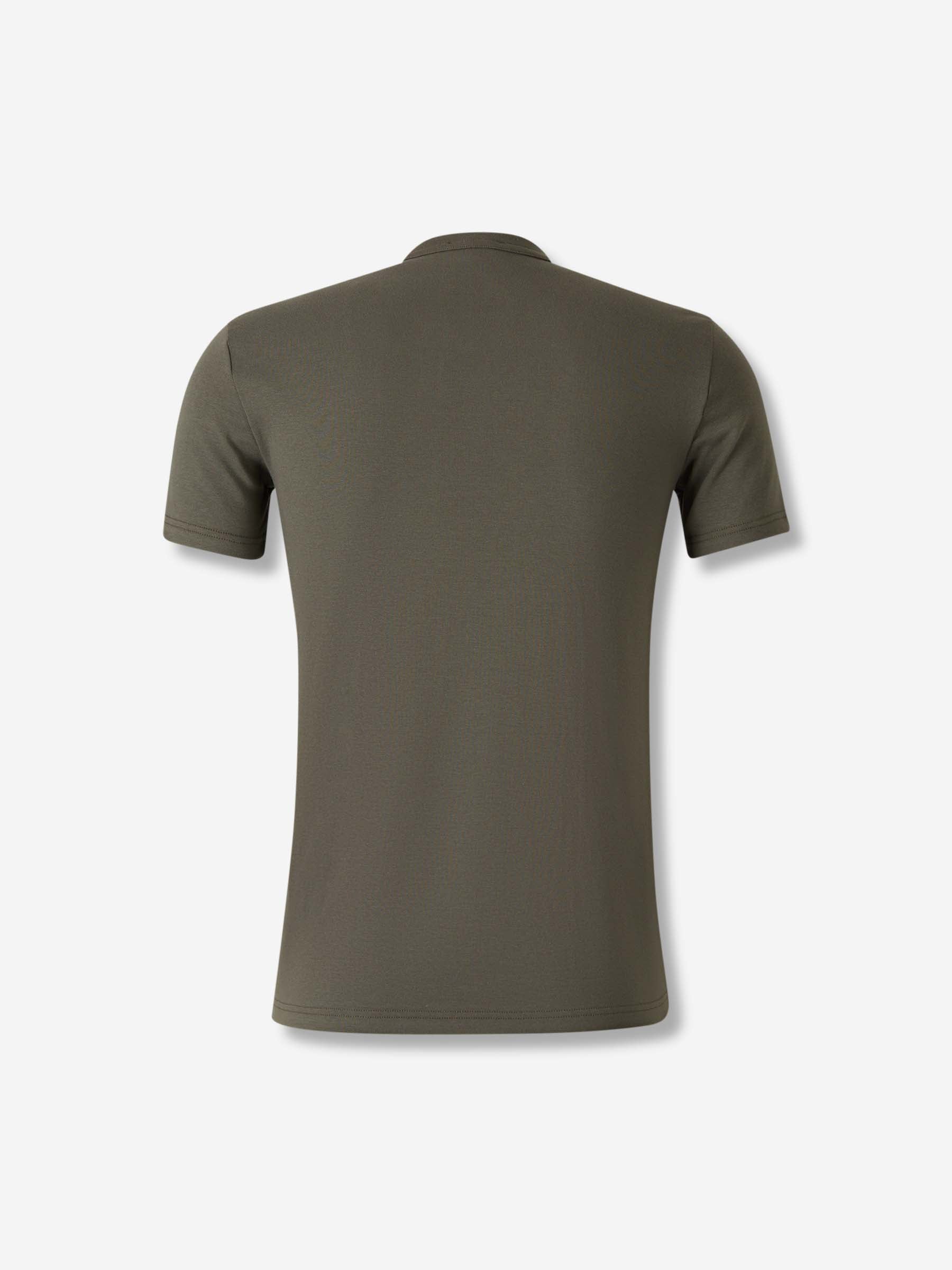 Tom Ford Hombre Barcelona Camiseta Interior Algodón color Verde Militar sku 653-000089 03 - Foto 2