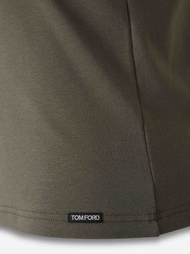 Tom Ford Hombre Barcelona Camiseta Interior Algodón color Verde Militar sku 653-000089 03 - Foto 3