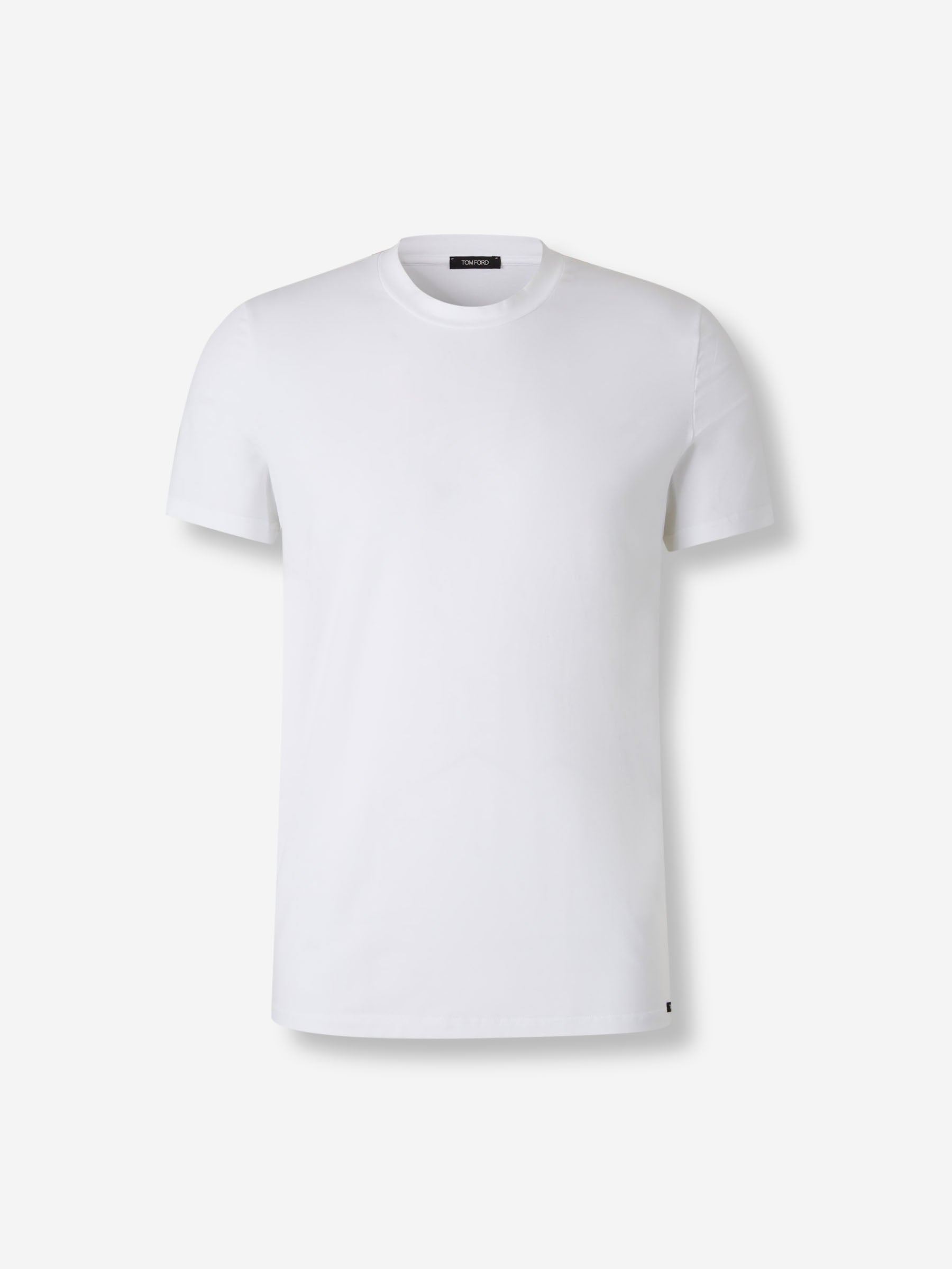 Tom Ford Hombre Barcelona Camiseta Algodón Lisa color Blanco sku 653-000090 02 - Foto 1