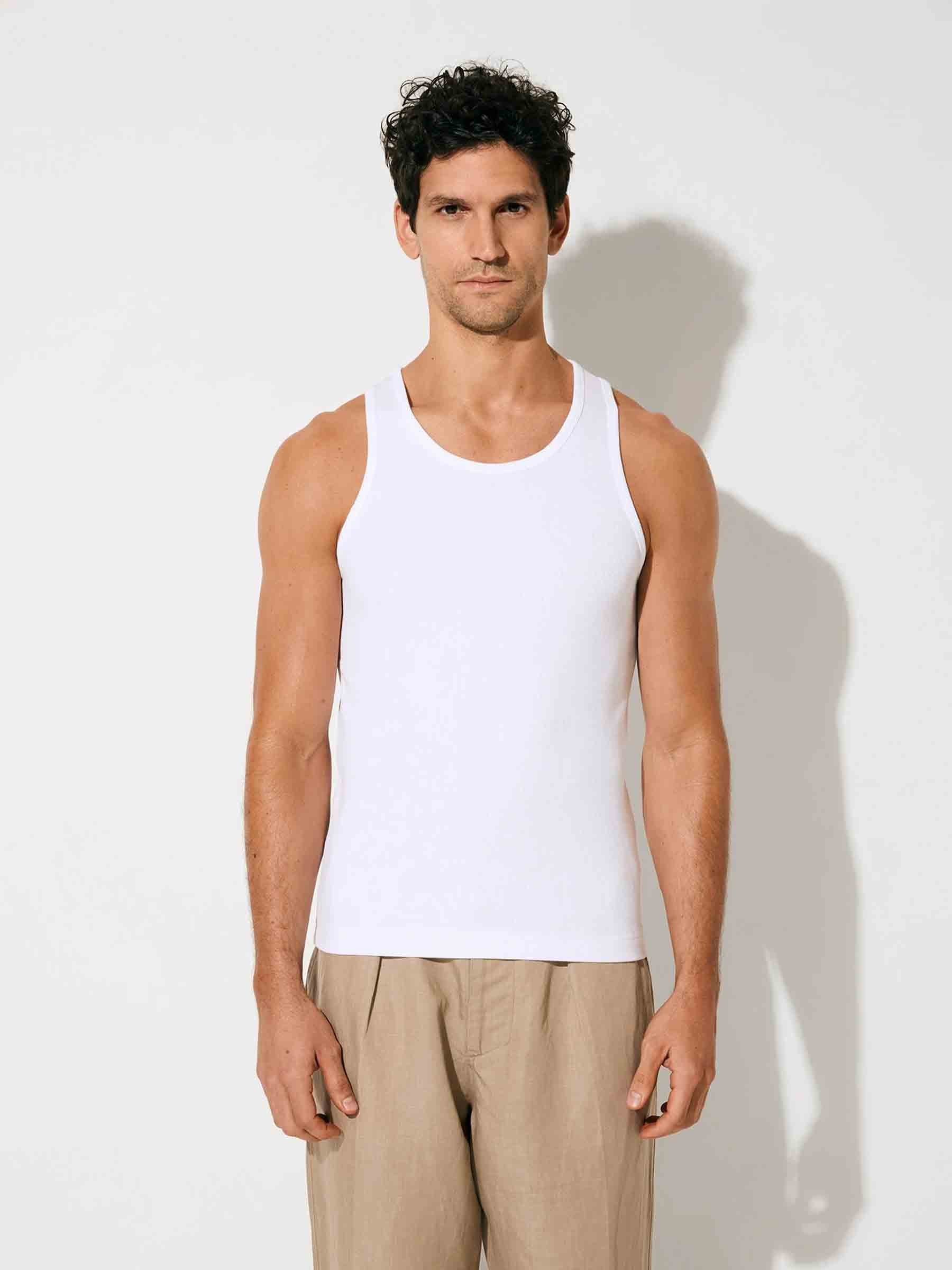 CDLP Hombre Barcelona Camiseta De Tirantes color Blanco sku 653-000091 01 - Foto 2