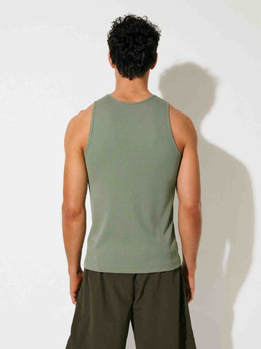 CDLP Hombre Barcelona Camiseta Canalé Tirantes color Verde Militar sku 653-000093 08 - Foto 4