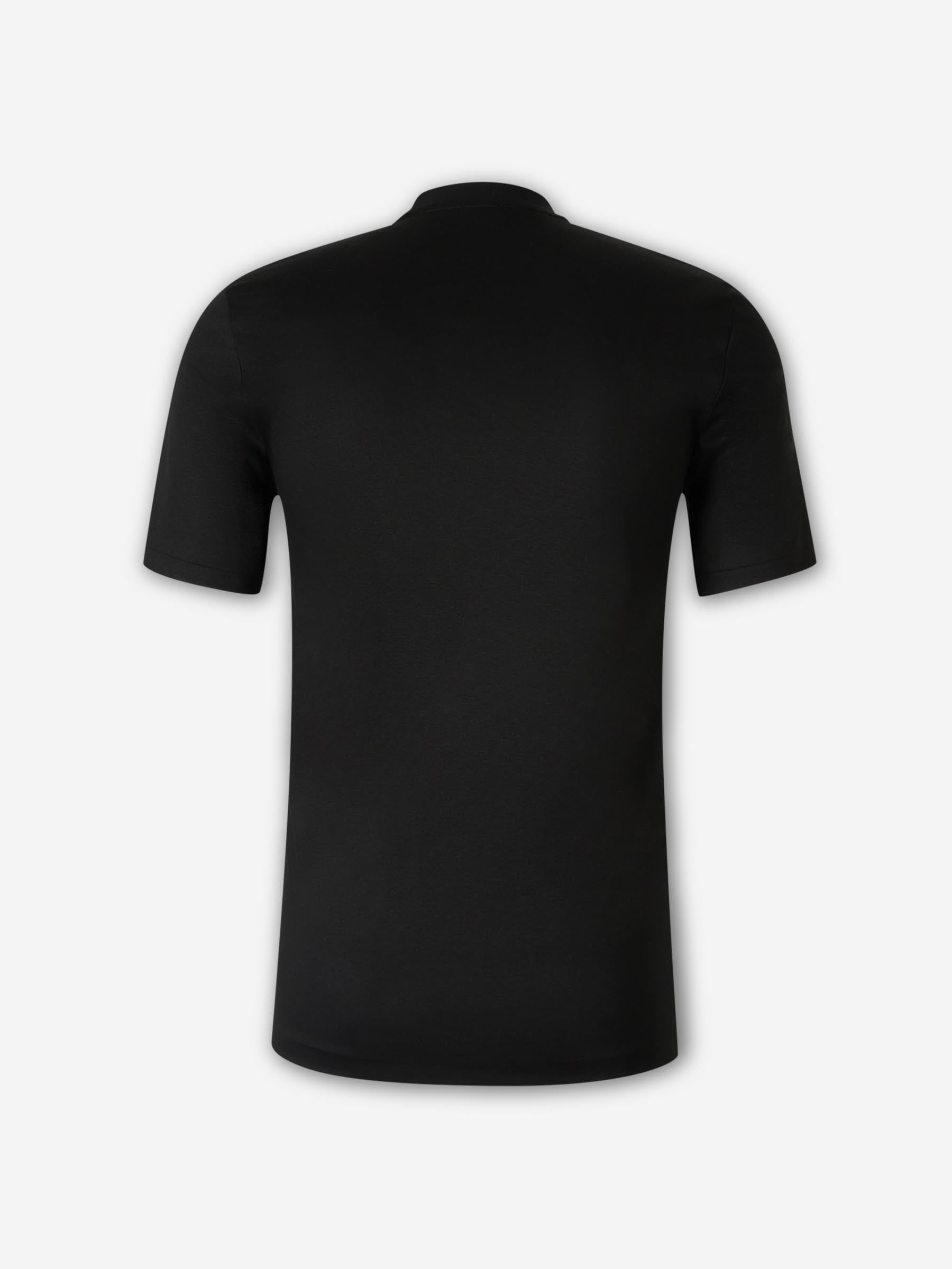 Zimmerli Hombre Barcelona Camiseta Cuello Redondo color Negro sku 653-000094 02 - Foto 2