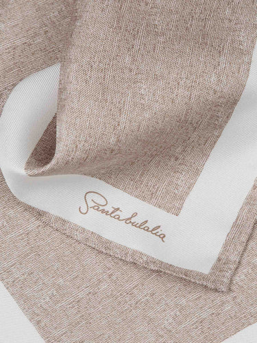 Santa Eulalia Hombre Barcelona Pañuelo Japeado Seda color Camel sku 654-000320 01 - Foto 3
