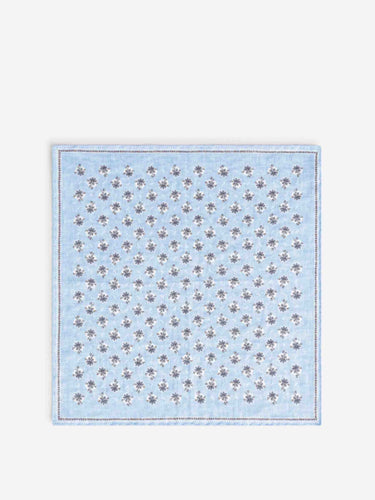 Santa Eulalia Hombre Barcelona Pañuelo Floral Lino color Azul sku 654-000327 01 - Foto 2