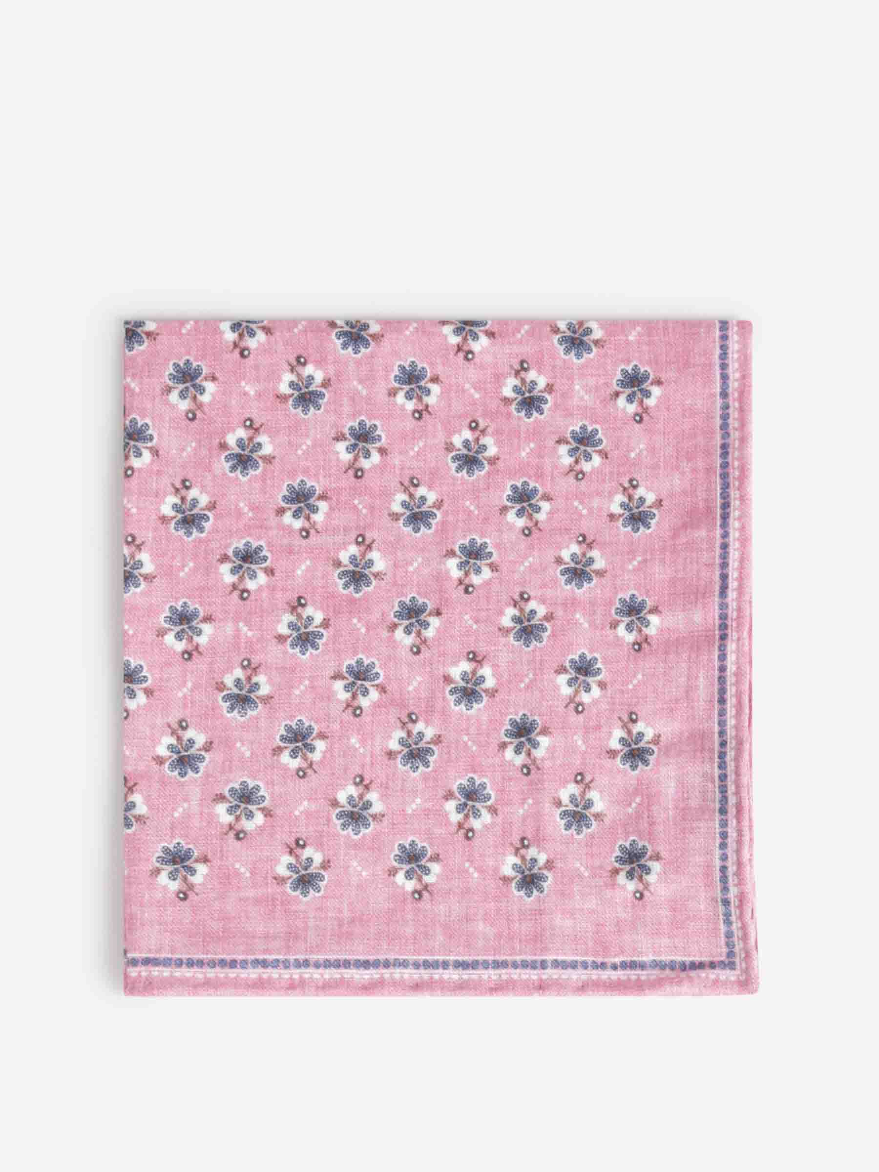 Santa Eulalia Hombre Barcelona Pañuelo Floral Lino color Rosa sku 654-000327 03 - Foto 1