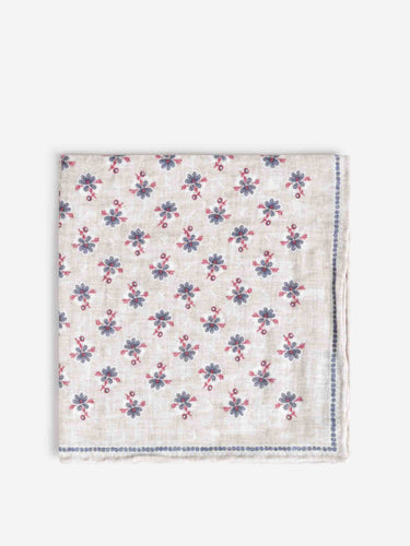 Santa Eulalia Hombre Barcelona Pañuelo Floral Lino color Taupe sku 654-000327 04 - Foto 1