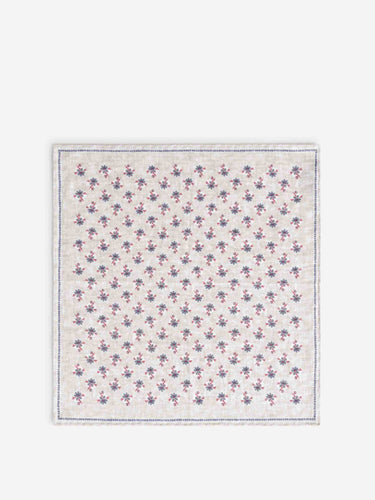 Santa Eulalia Hombre Barcelona Pañuelo Floral Lino color Taupe sku 654-000327 04 - Foto 2