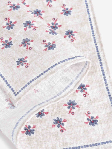 Santa Eulalia Hombre Barcelona Pañuelo Floral Lino color Taupe sku 654-000327 04 - Foto 3