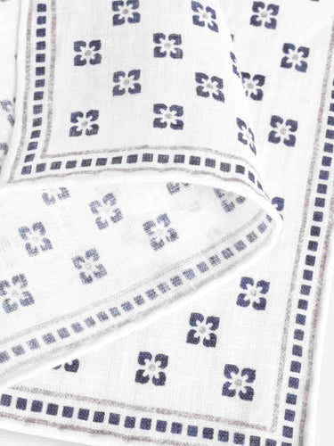Santa Eulalia Hombre Barcelona Pañuelo Floral Lino color Blanco sku 654-000328 01 - Foto 3