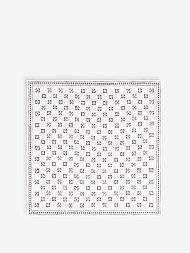 Santa Eulalia Hombre Barcelona Pañuelo Floral Lino color Marfil sku 654-000328 03 - Foto 2