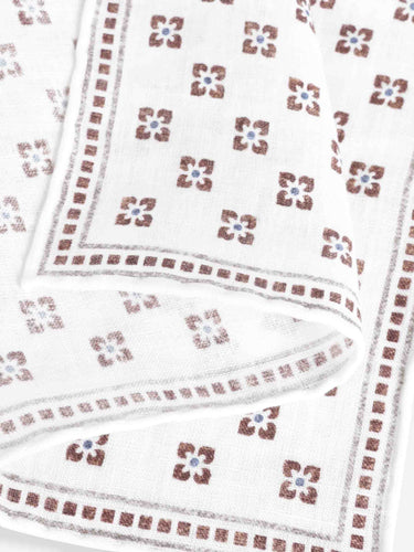 Santa Eulalia Hombre Barcelona Pañuelo Floral Lino color Marfil sku 654-000328 03 - Foto 3