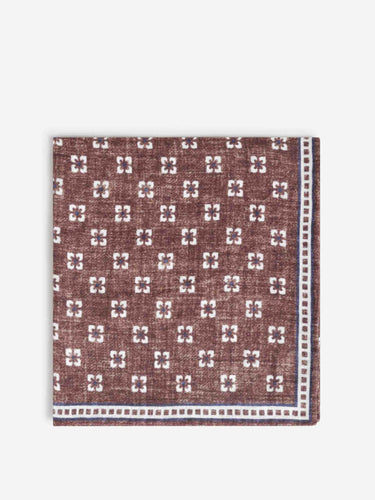 Santa Eulalia Hombre Barcelona Pañuelo Floral Lino color Marrón sku 654-000328 04 - Foto 1