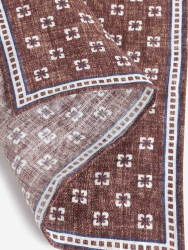 Santa Eulalia Hombre Barcelona Pañuelo Floral Lino color Marrón sku 654-000328 04 - Foto 3