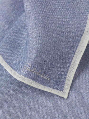 Santa Eulalia Hombre Barcelona Pañuelo Seda Contraste color Azul sku 654-000329 01 - Foto 3