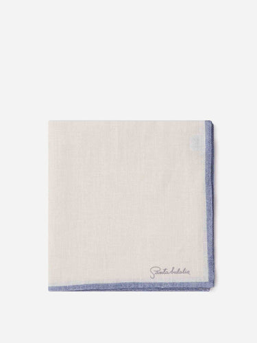 Santa Eulalia Hombre Barcelona Pañuelo Seda Contraste color Azul Marino sku 654-000330 01 - Foto 1