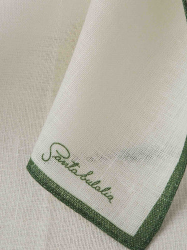 Santa Eulalia Hombre Barcelona Pañuelo Seda Contraste color Verde Oscuro sku 654-000330 06 - Foto 3