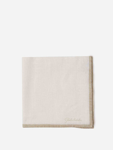 Santa Eulalia Hombre Barcelona Pañuelo Seda Contraste color Taupe sku 654-000330 08 - Foto 1
