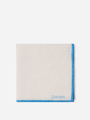 Santa Eulalia Hombre Barcelona Pañuelo Seda Contraste color Azul Cobalto sku 654-000330 11 - Foto 1