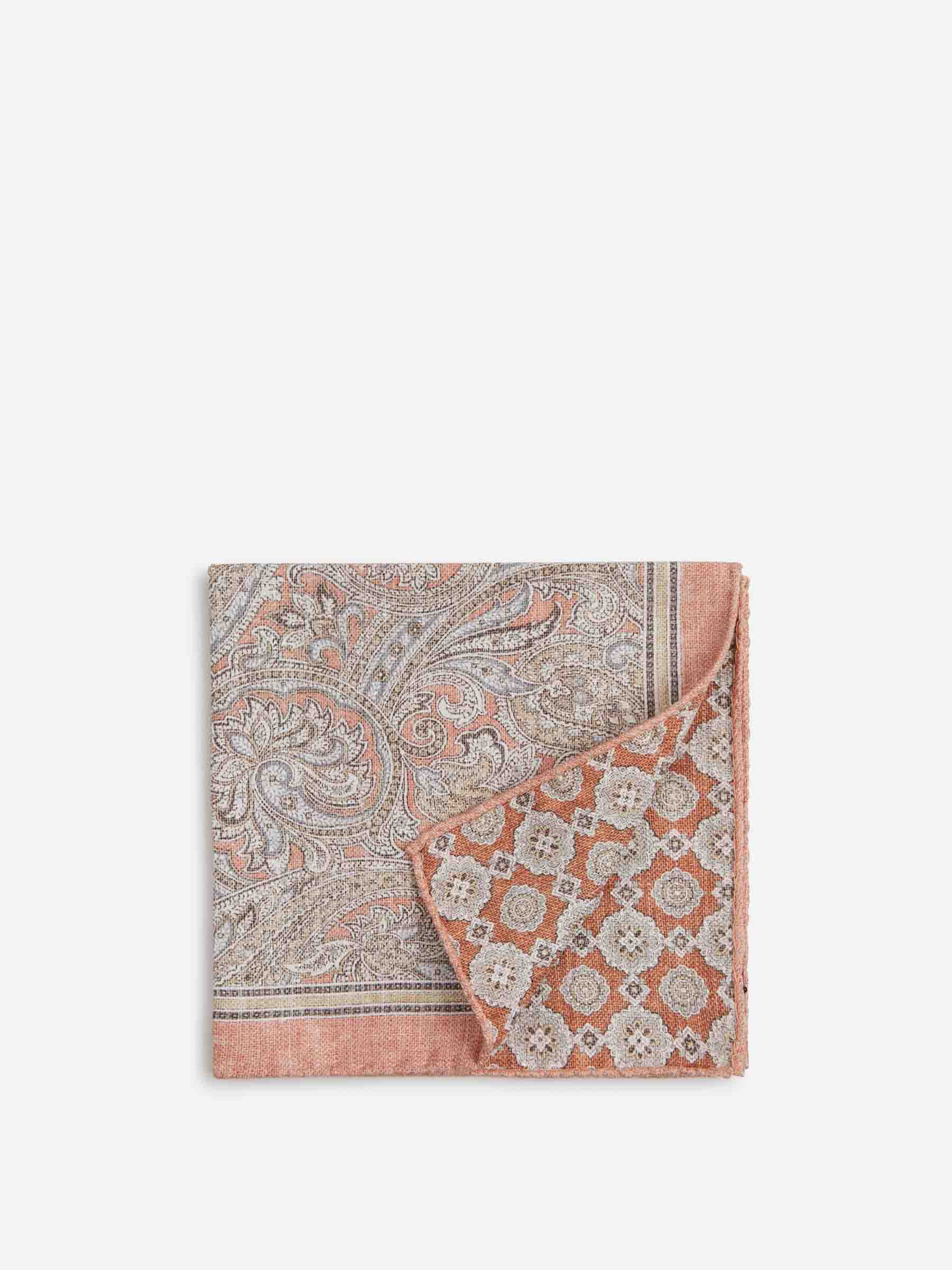 Santa Eulalia Hombre Barcelona Fular Pasley Seda color Marrón sku 654-000352 01 - Foto 1