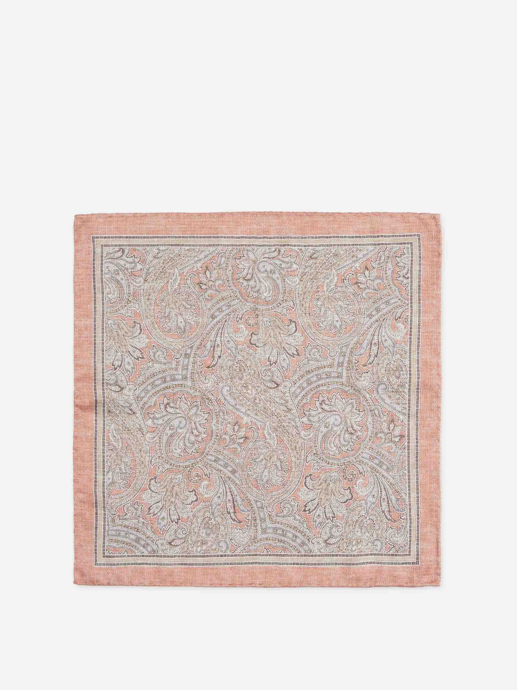 Santa Eulalia Hombre Barcelona Fular Pasley Seda color Marrón sku 654-000352 01 - Foto 2