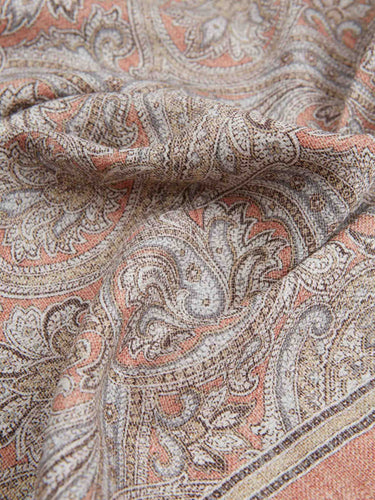 Santa Eulalia Hombre Barcelona Fular Pasley Seda color Marrón sku 654-000352 01 - Foto 3