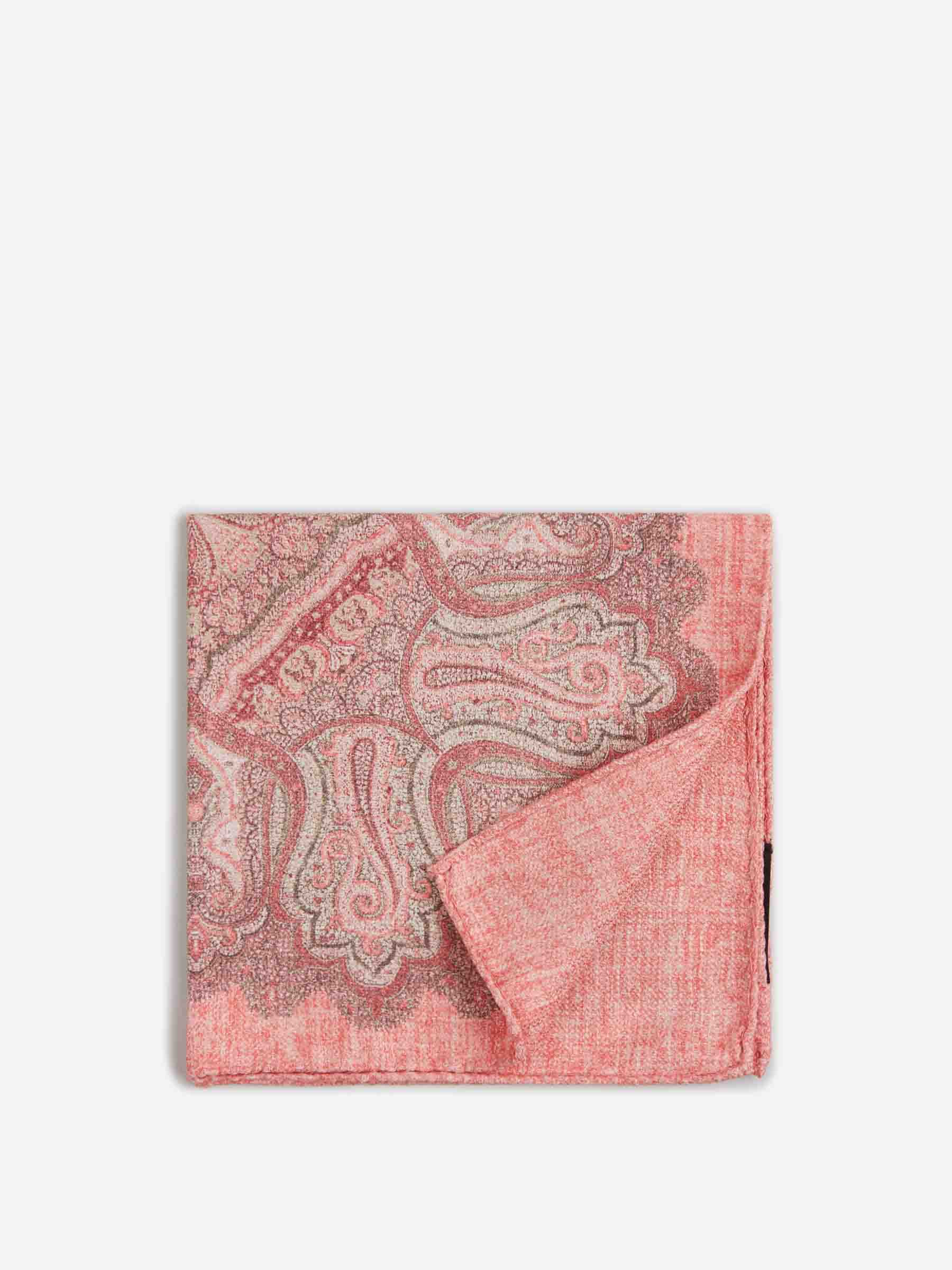 Santa Eulalia Hombre Barcelona Fular Pasley Seda color Coral sku 654-000355 00 - Foto 1