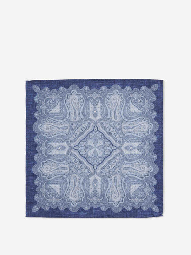 Santa Eulalia Hombre Barcelona Pañuelo Seda Estampado color Azul Marino sku 654-000356 01 - Foto 2