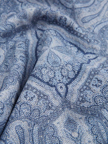 Santa Eulalia Hombre Barcelona Pañuelo Seda Estampado color Azul Marino sku 654-000356 01 - Foto 3