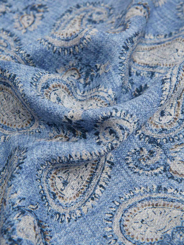 Santa Eulalia Hombre Barcelona Pañuelo Seda Estampado color Azul sku 654-000358 01 - Foto 3