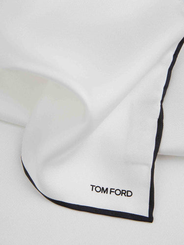 Tom Ford Hombre Barcelona Pochette Raso Seda color Marfil sku 654-000360 01 - Foto 3