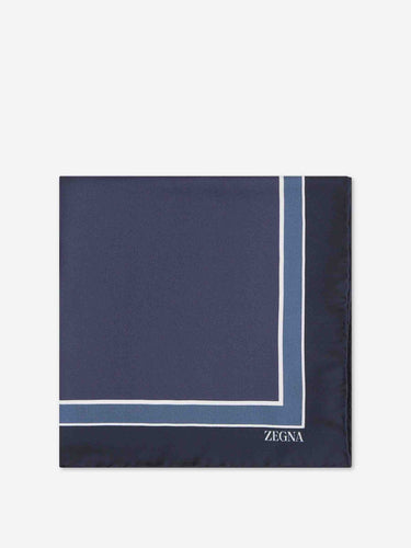 Zegna Hombre Barcelona Pochette Seda color Azul Marino sku 654-000366 01 - Foto 2