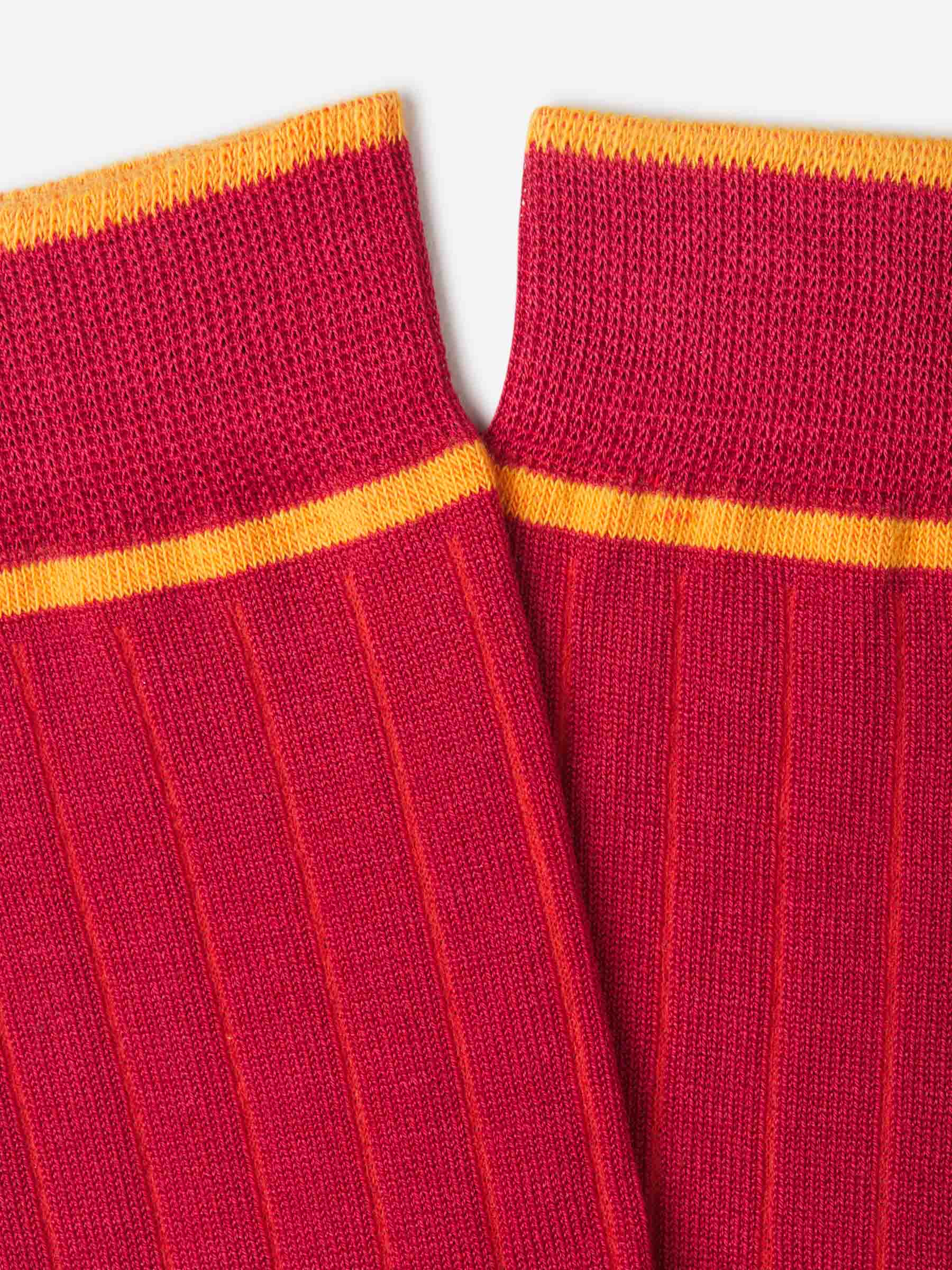 Gallo Hombre Barcelona Calcetines Largos Canalé color Rojo sku 641-000209 01 - Foto 2