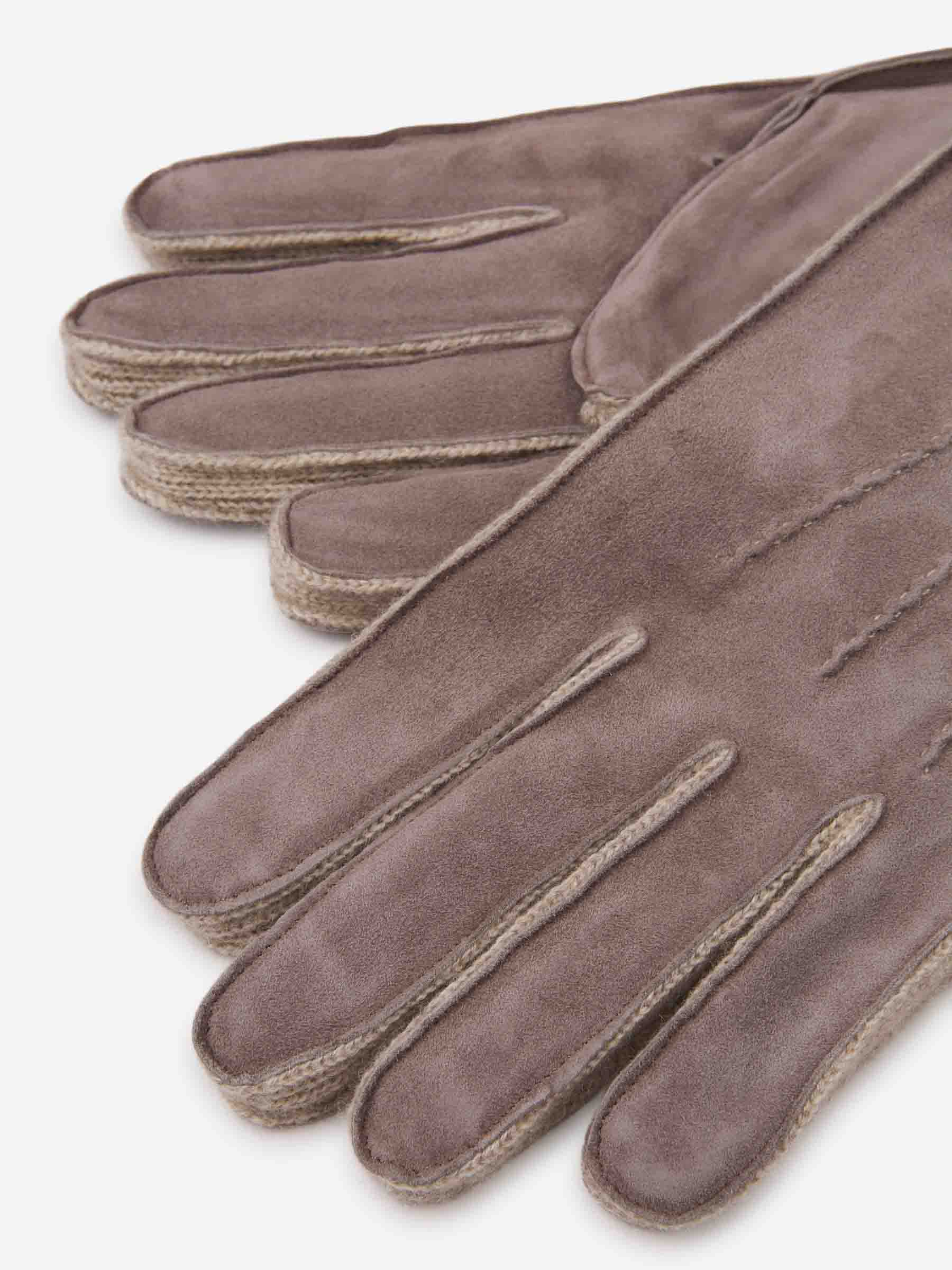 Santa Eulalia Hombre Barcelona Guantes Piel Ante color Taupe sku 680-000119 01 - Foto 2