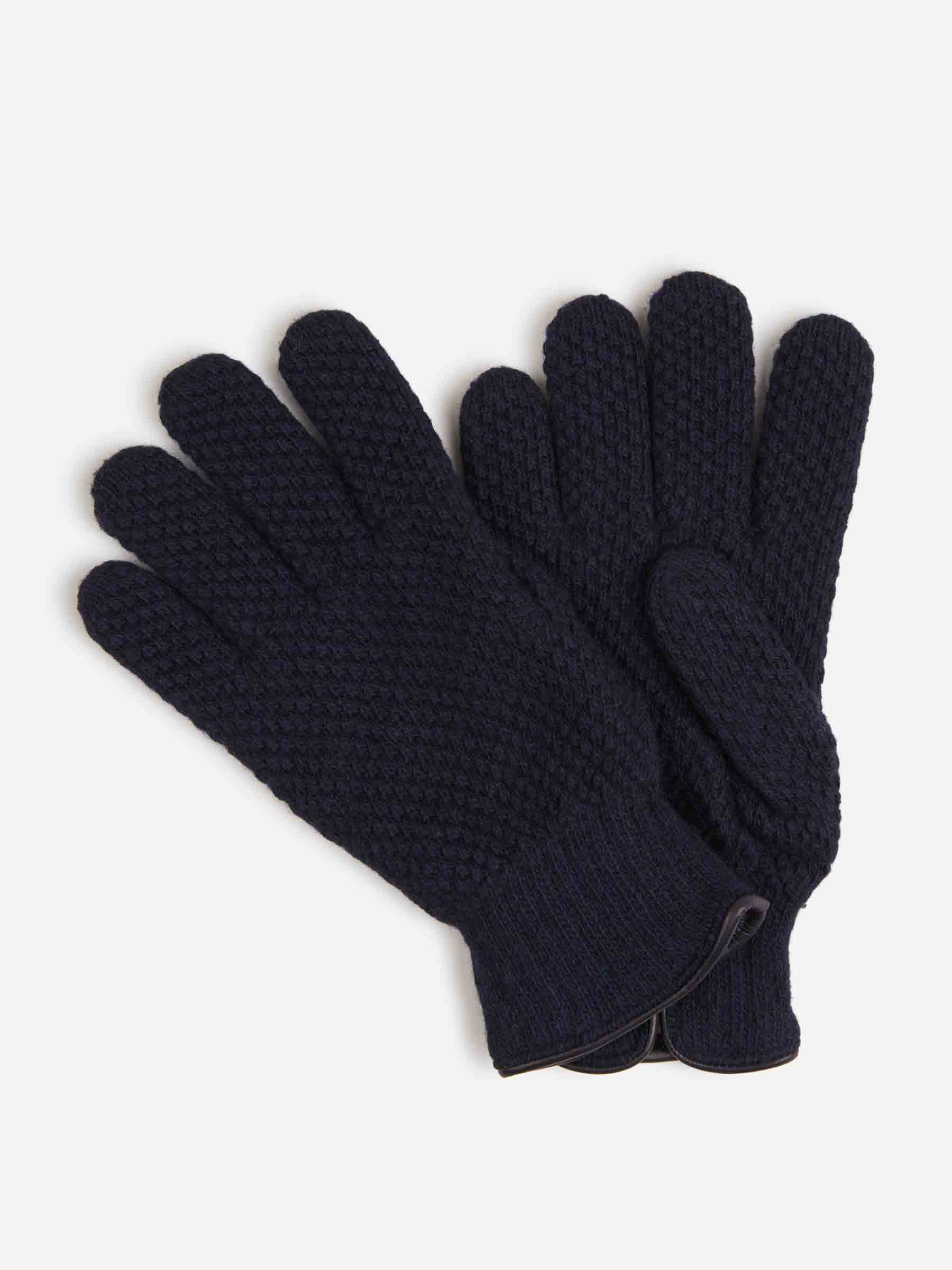 Santa Eulalia Hombre Barcelona Guantes Punto Lana color Azul Noche sku 680-000124 01 - Foto 1