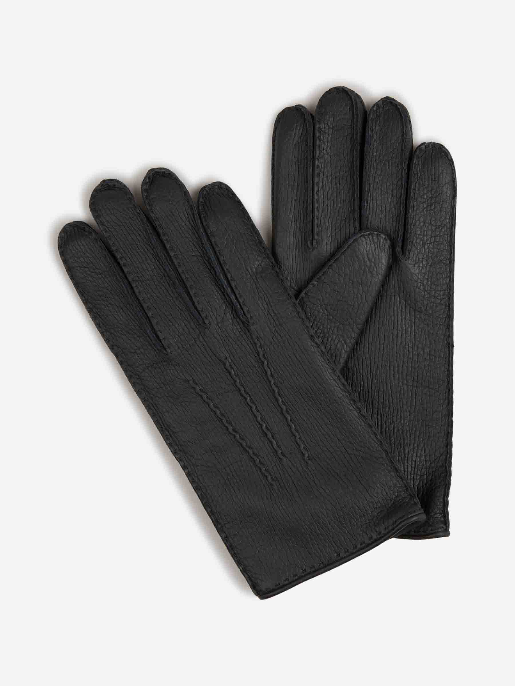 Santa Eulalia Hombre Barcelona Guantes de Piel color Negro sku 680-000125 01 - Foto 1