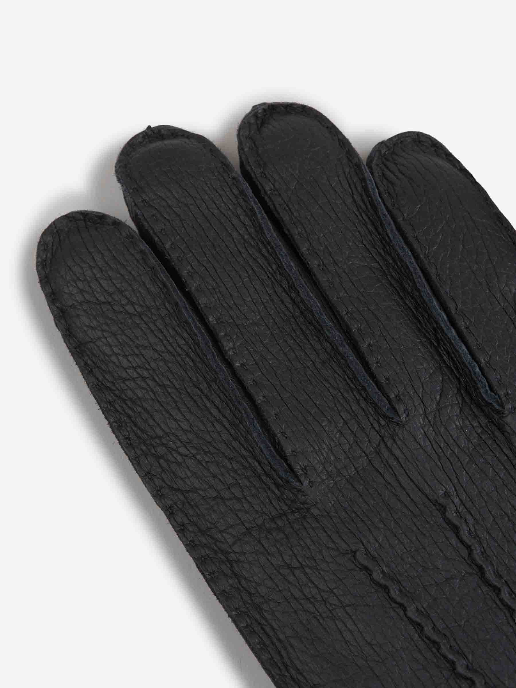 Santa Eulalia Hombre Barcelona Guantes de Piel color Negro sku 680-000125 01 - Foto 2