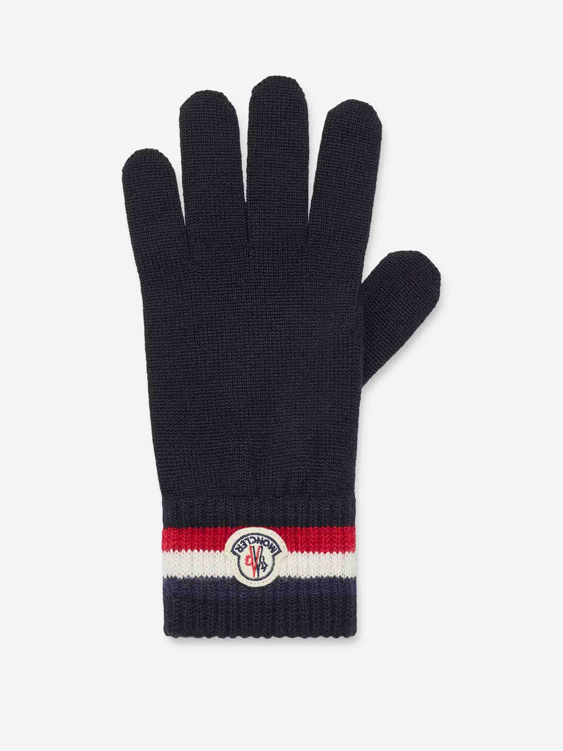 Moncler Hombre Barcelona Guantes Lana Tricolor color Azul Marino sku 680-000126 01 - Foto 1