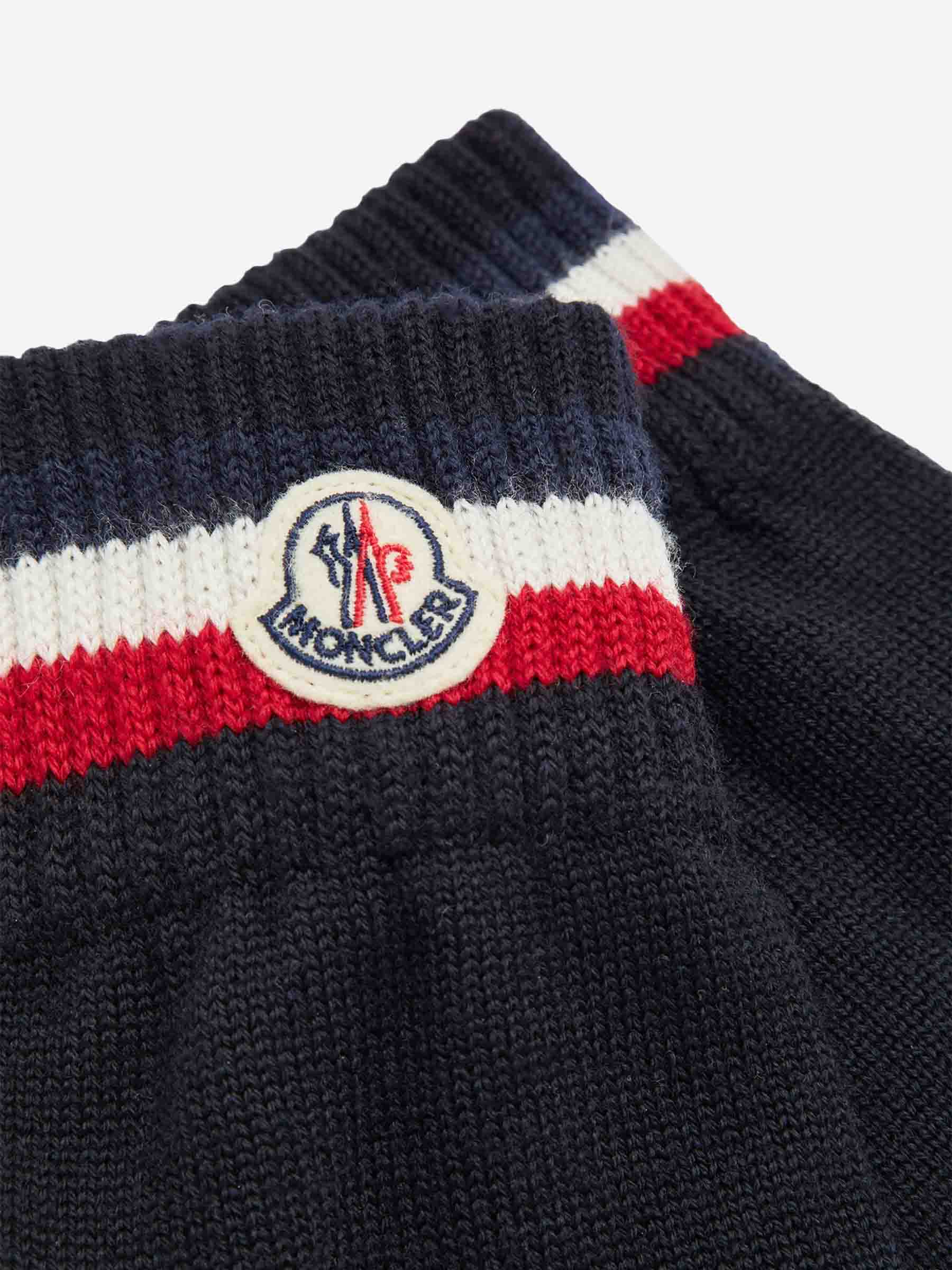 Moncler Hombre Barcelona Guantes Lana Tricolor color Azul Marino sku 680-000126 01 - Foto 2