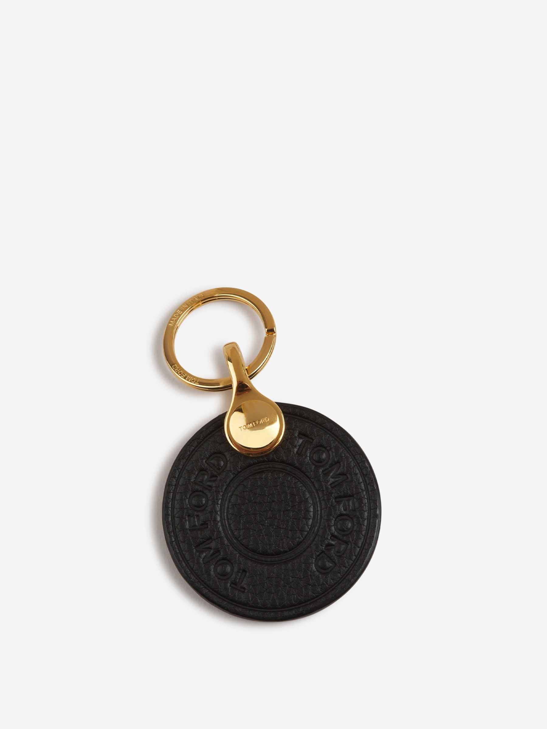 Tom Ford Hombre Barcelona Llavero Botón Cuero color Negro sku 681-000054 01 - Foto 1